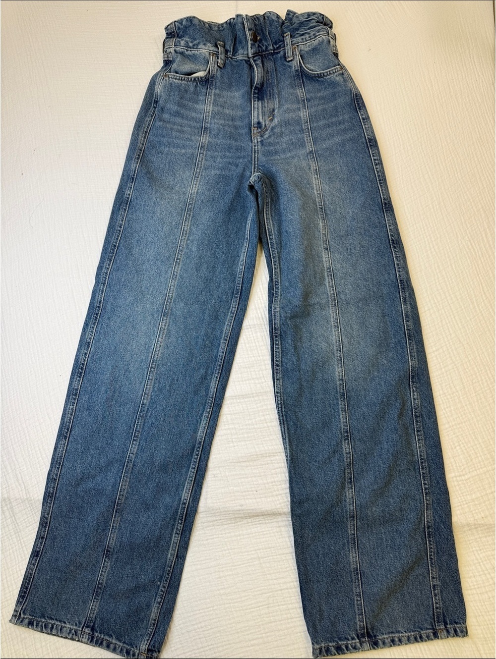 Zara Women's High Waist Wide-Leg Jeans